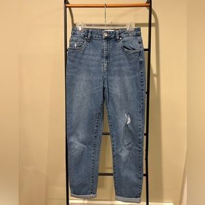 Cotton On Medium Wash Stretch Mom Jean